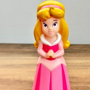 Vintage DISNEY Princess AURORA Sleeping Beauty Vinyl Bath Toy Figure Cake Topper